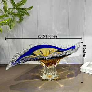 Blue Horizon Charm Handblown Glass Vase & Decorative showpiece