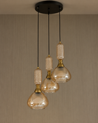 Evoria Luxe Ceiling Light For Living Room & Item for Home Decoration - Set of 3 Pendant