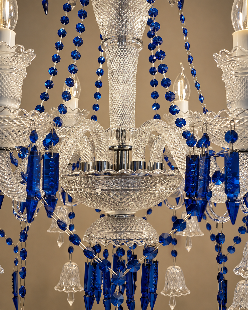 Celestia Grandeur Chandelier for Home & item for Home Decoration - Blue