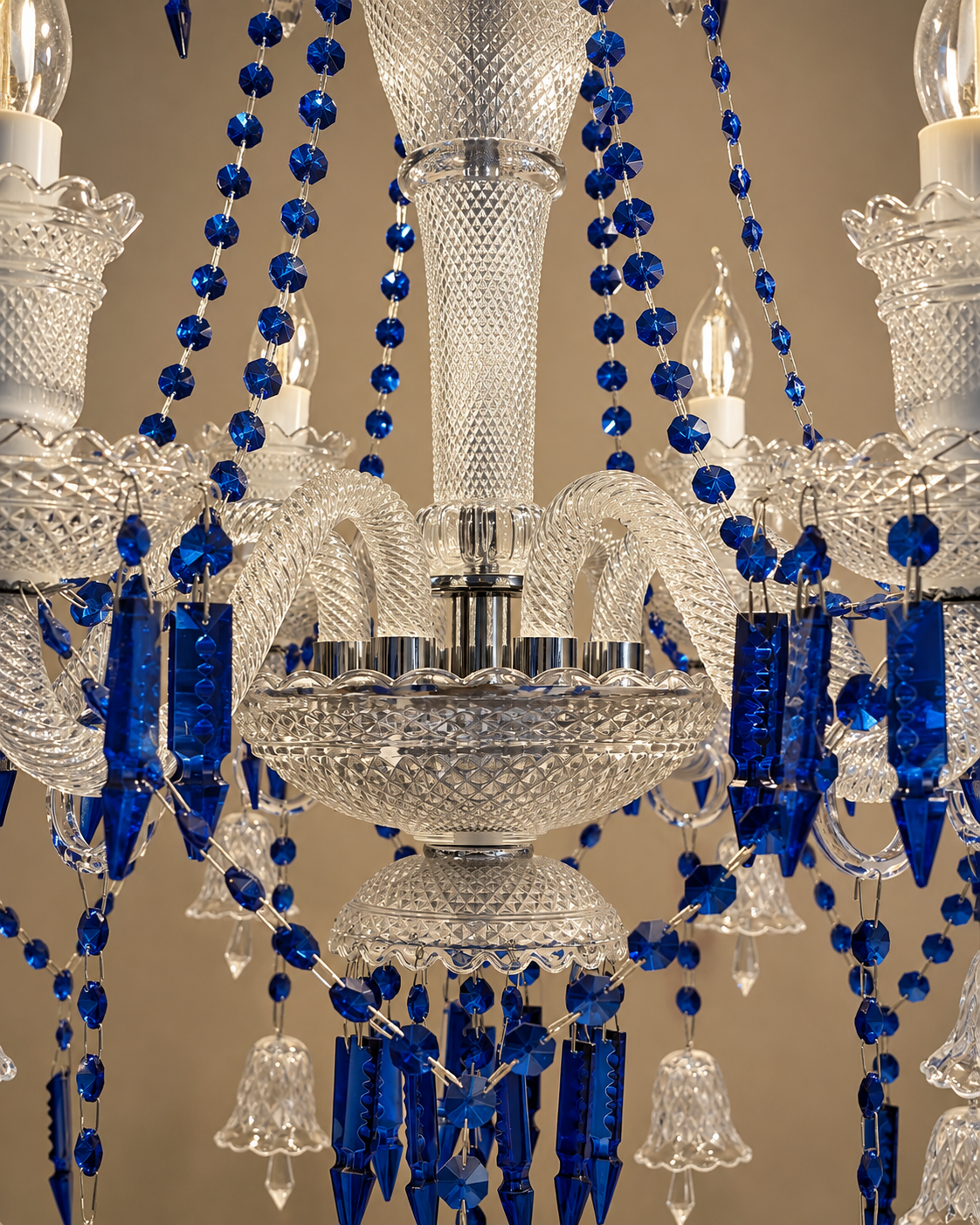 Celestia Grandeur Chandelier for Home & item for Home Decoration - Blue