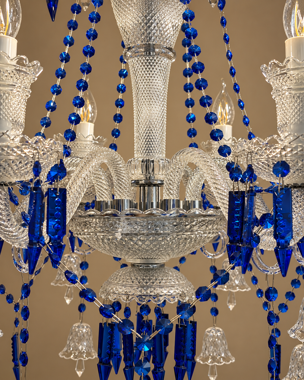 Celestia Grandeur Chandelier for Home & item for Home Decoration - Blue