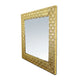 Square  Wall Mirror with Gold Border