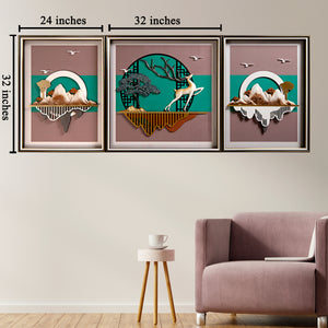 Whispering Wilderness Wall Decoration Shadow Box - Set of 3
