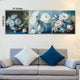 Crystal Petals Glass Painting - Set of 3