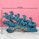 Equestrian Elegance Decorative Showpiece - Blue