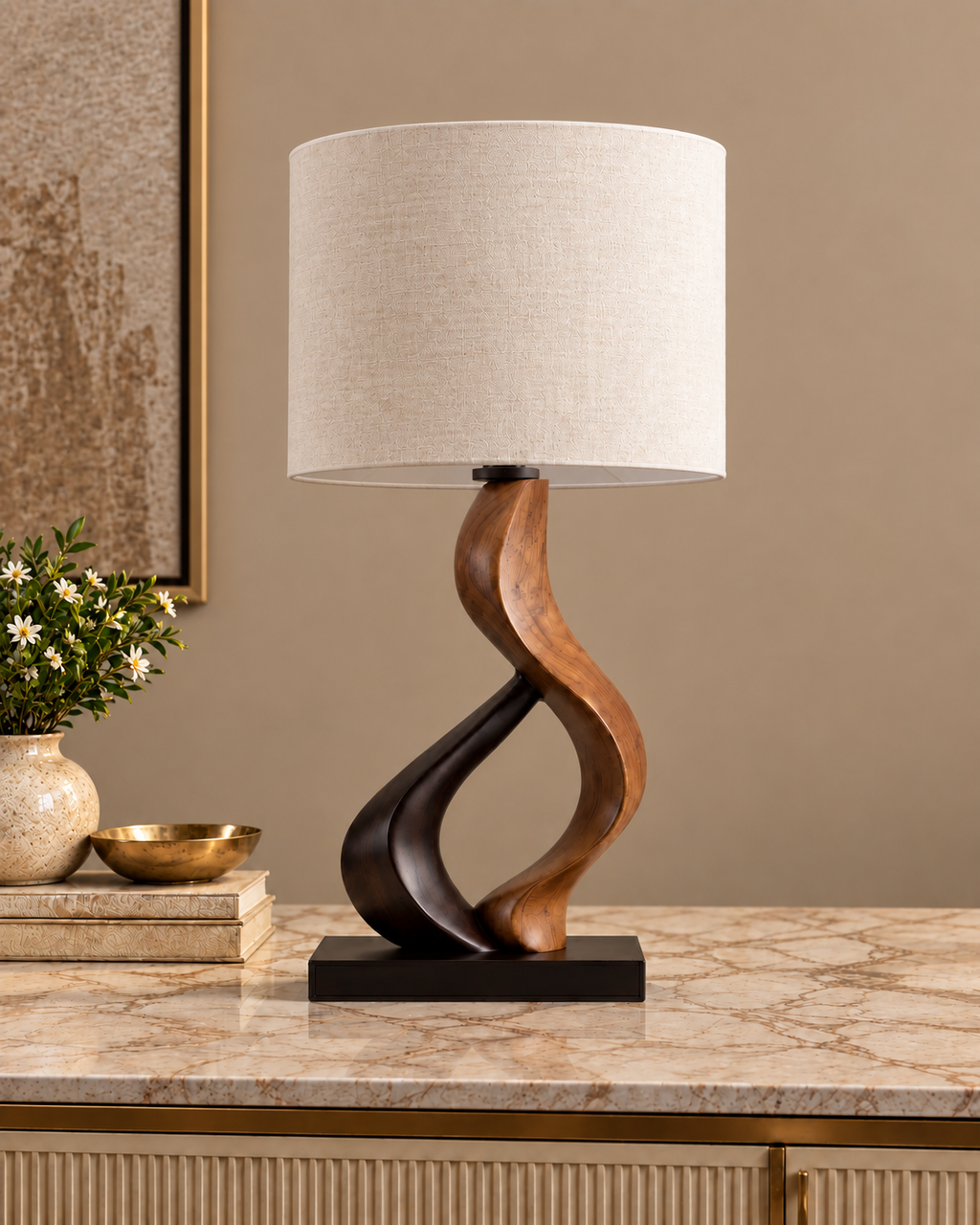 Artistic Curve Table Lamp & Home Decoration Items