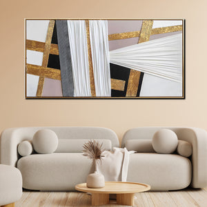 Abstract Opulence Modern Wall Art ( 55 x 28 Inches )