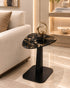 Obsidian Flow Side Table For Home & Home Decoration Item