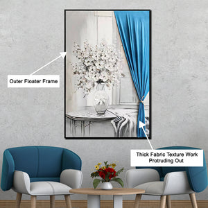 Morning Petal Whisper Wall Hand Paintings for Home ( 32 x 47 Inches )