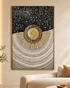 Luminous Orb Crystal Glass Painting