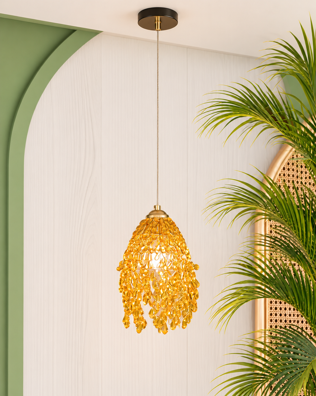 Fleurina Ceiling Light For Home & Item for Home Decoration - Amber