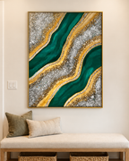 Glimmering Mirage Resin Art Wall Painting