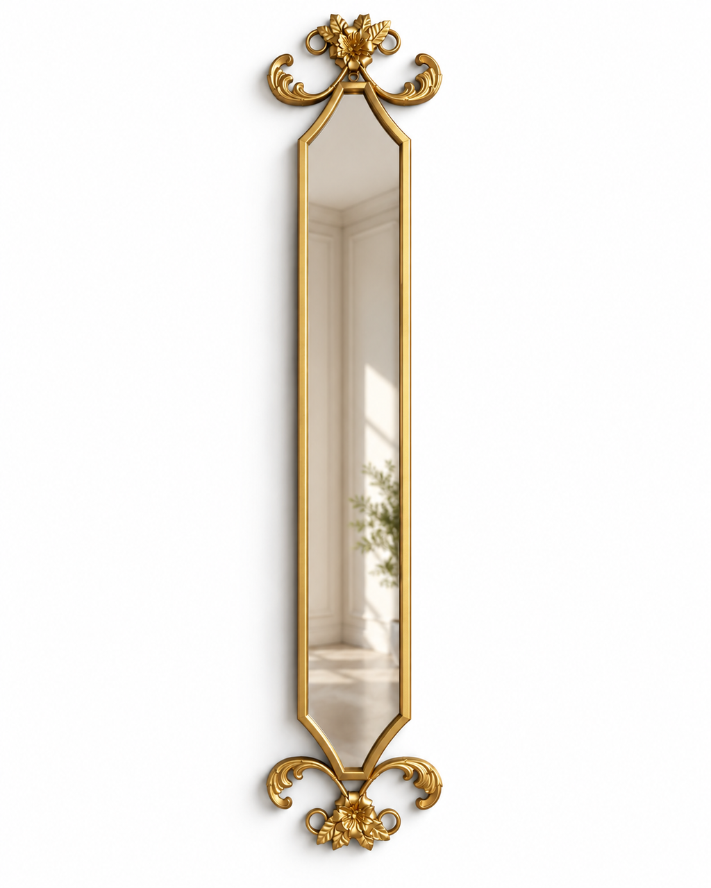 Floral Scepter Designer Wall Mirror For Home & Home Decoration Item