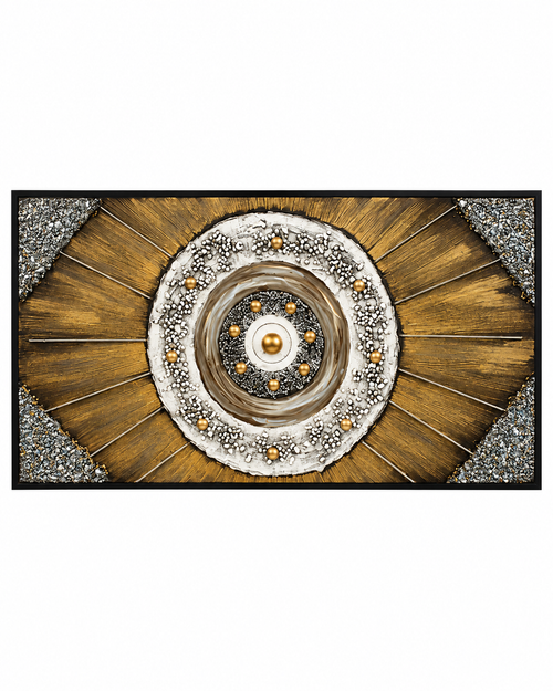 Aurelia Essence Hand Wall Paintings for Home (Comes With an Outer Floater Frame) (28x55 Inches)