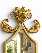 Floral Scepter Designer Wall Mirror For Home & Home Decoration Item