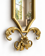 Floral Scepter Designer Wall Mirror For Home & Home Decoration Item
