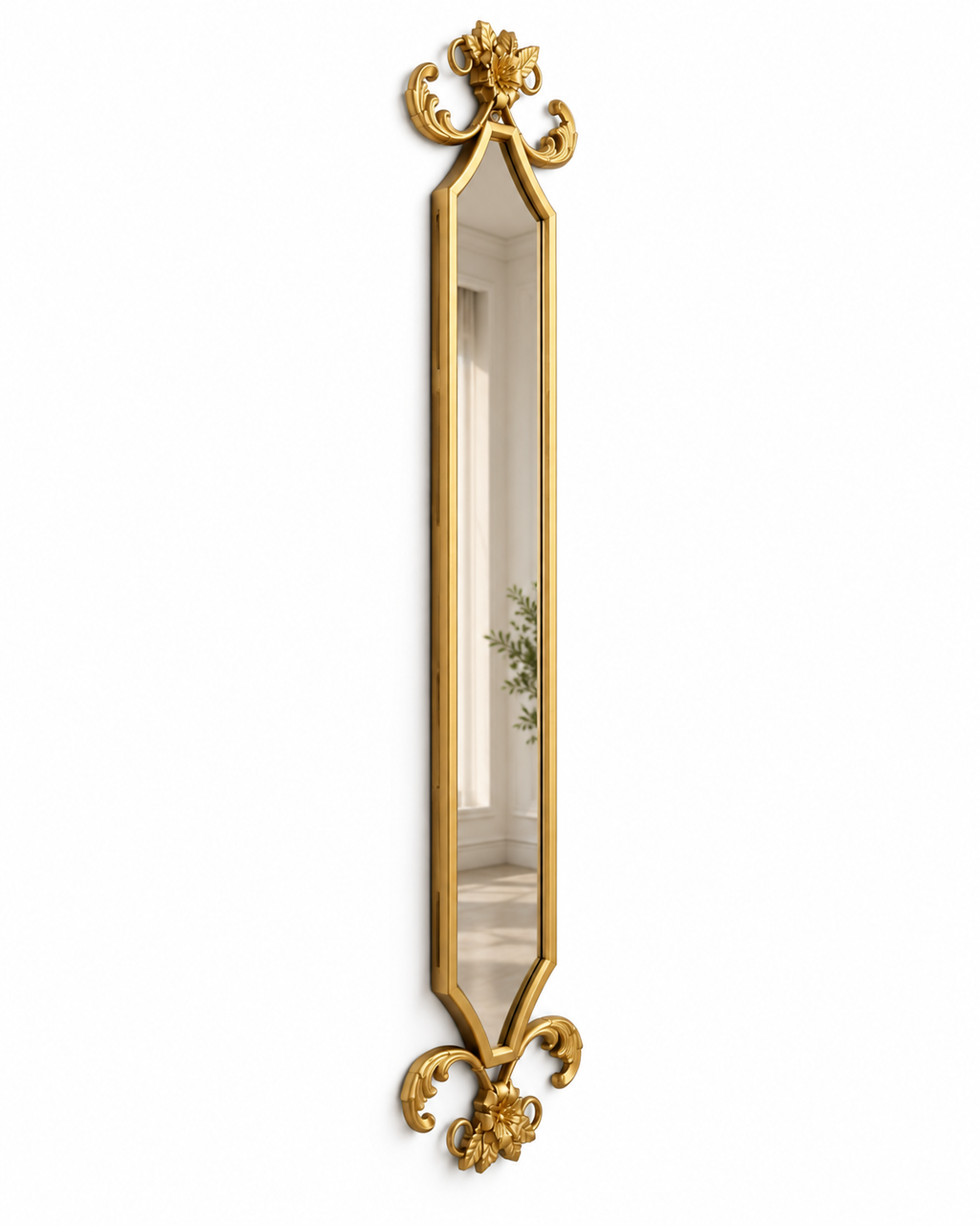 Floral Scepter Designer Wall Mirror For Home & Home Decoration Item