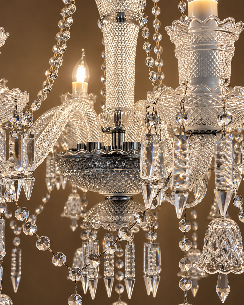 Celestia Grandeur Chandelier for Home & item for Home Decoration - White