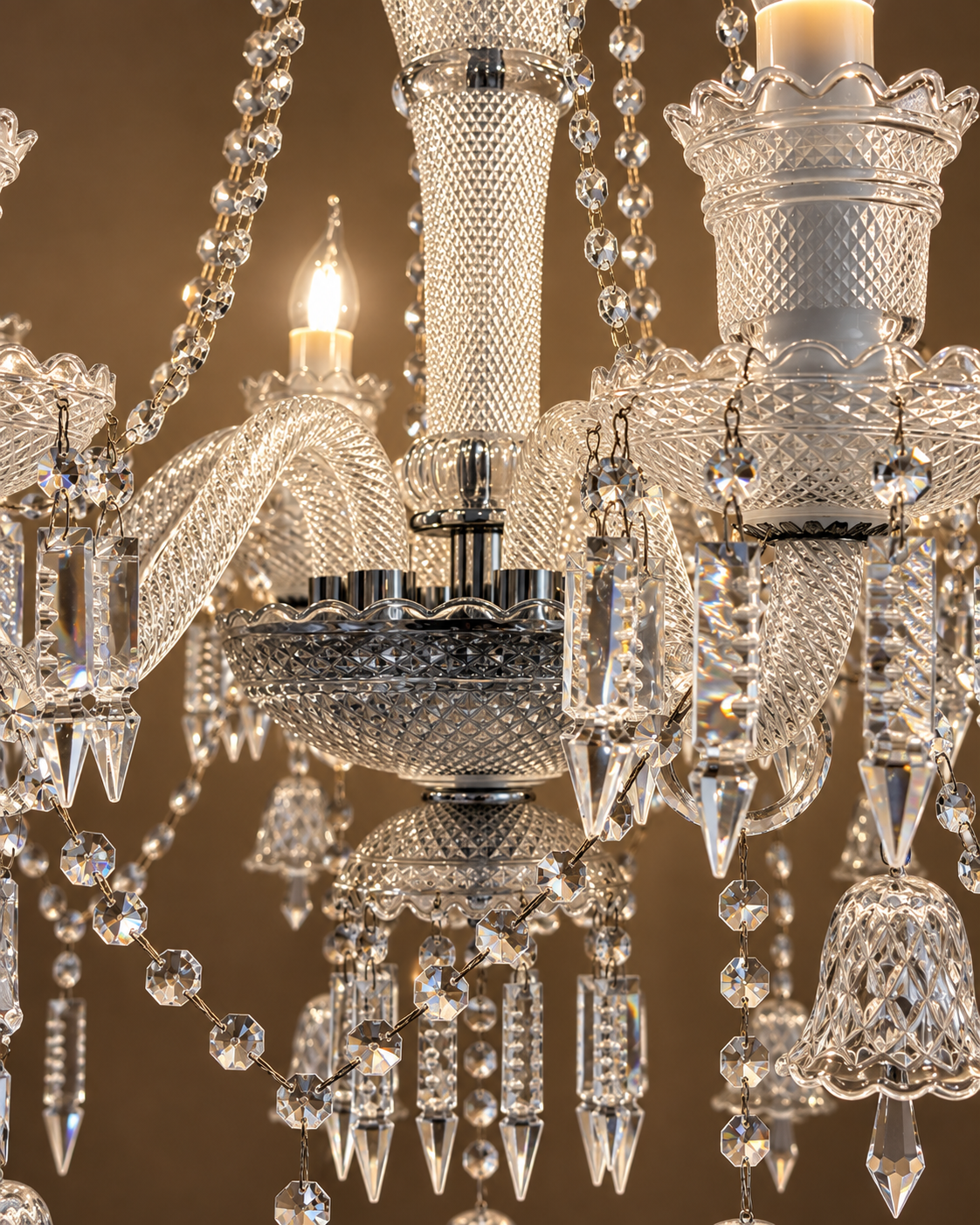 Celestia Grandeur Chandelier for Home & item for Home Decoration - White
