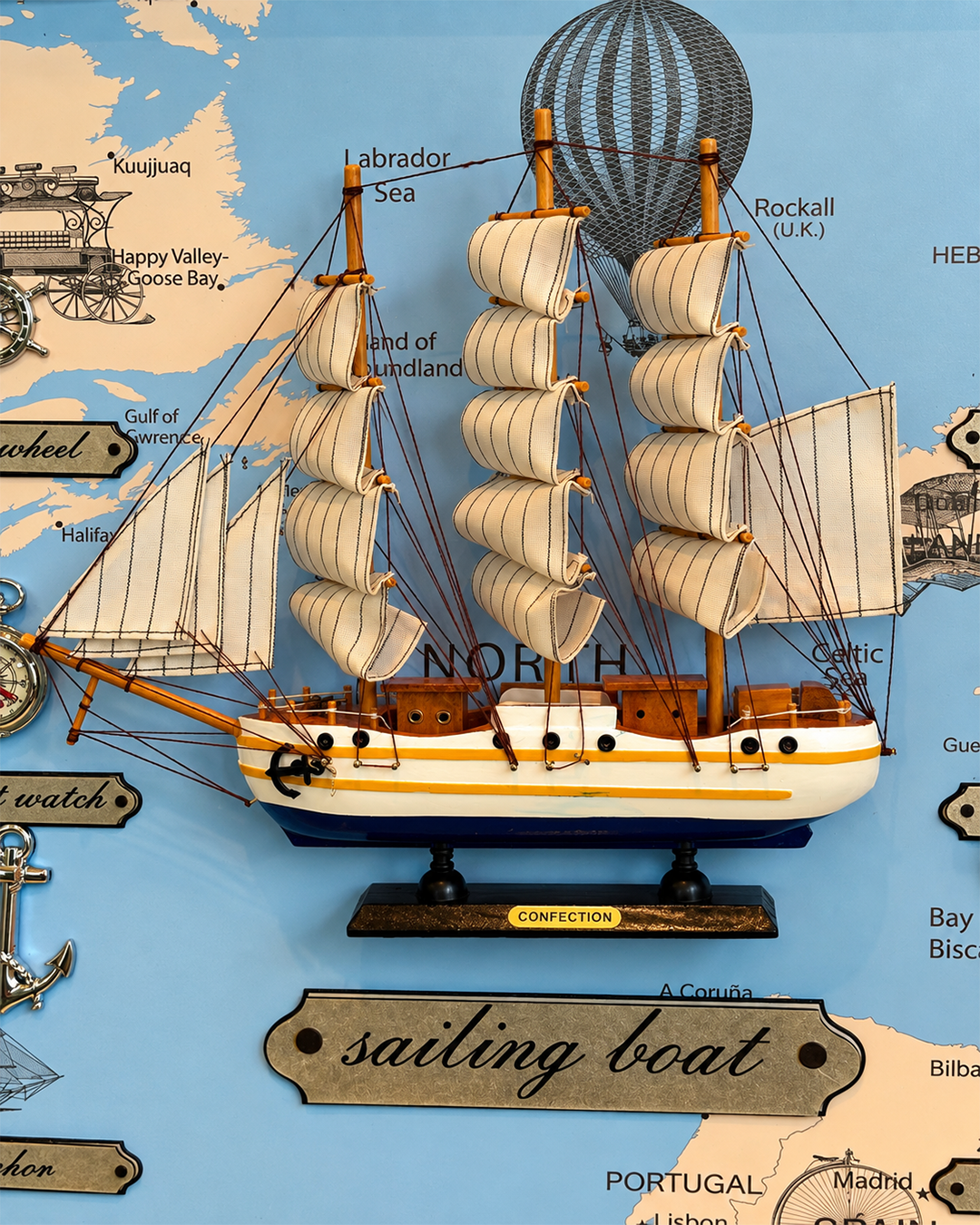 Sailing Odyssey Shadow Box and Wall decoration item