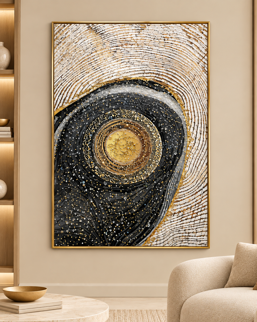 Enchanted Cosmos Crystal Glass Decorative Colorful Wall Painting for Home Wall