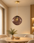 Lumera Drop Ceiling Light For Home & Home Decoration Item - Amber