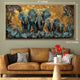 Jungle Guardians Crystal Glass Decorative Wall Painting for Home Wall