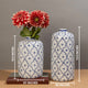 The Blue Sea Bed Decorative Ceramic Vase And Showpiece - Set of 2