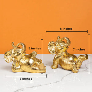 Trunked Treasures Home Decoration Showpiece - Set of 2