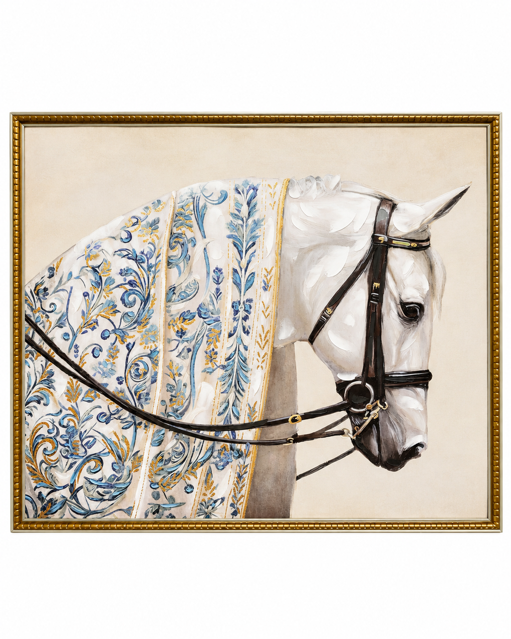 Royal Cavalier 100% Hand Painted Oil Paintings For Home & Wall Decoration Items (31.5 x 47 Inches)