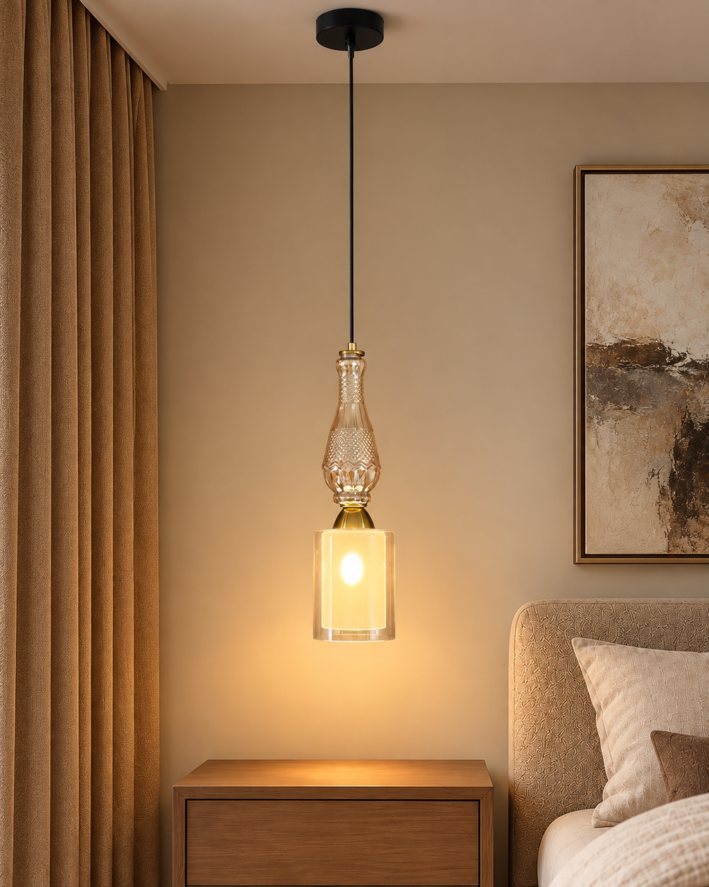 Novira Charm Pendant Light For Living Room & Item for Home Decoration - Single pendant