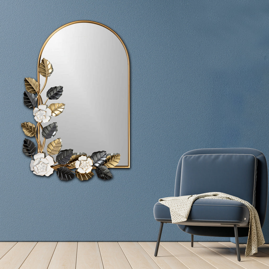 Sun Leaf Desinger Wall Mirror for Home