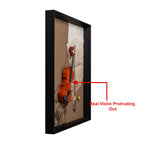 Musical Violin Pop Art Shadow Box