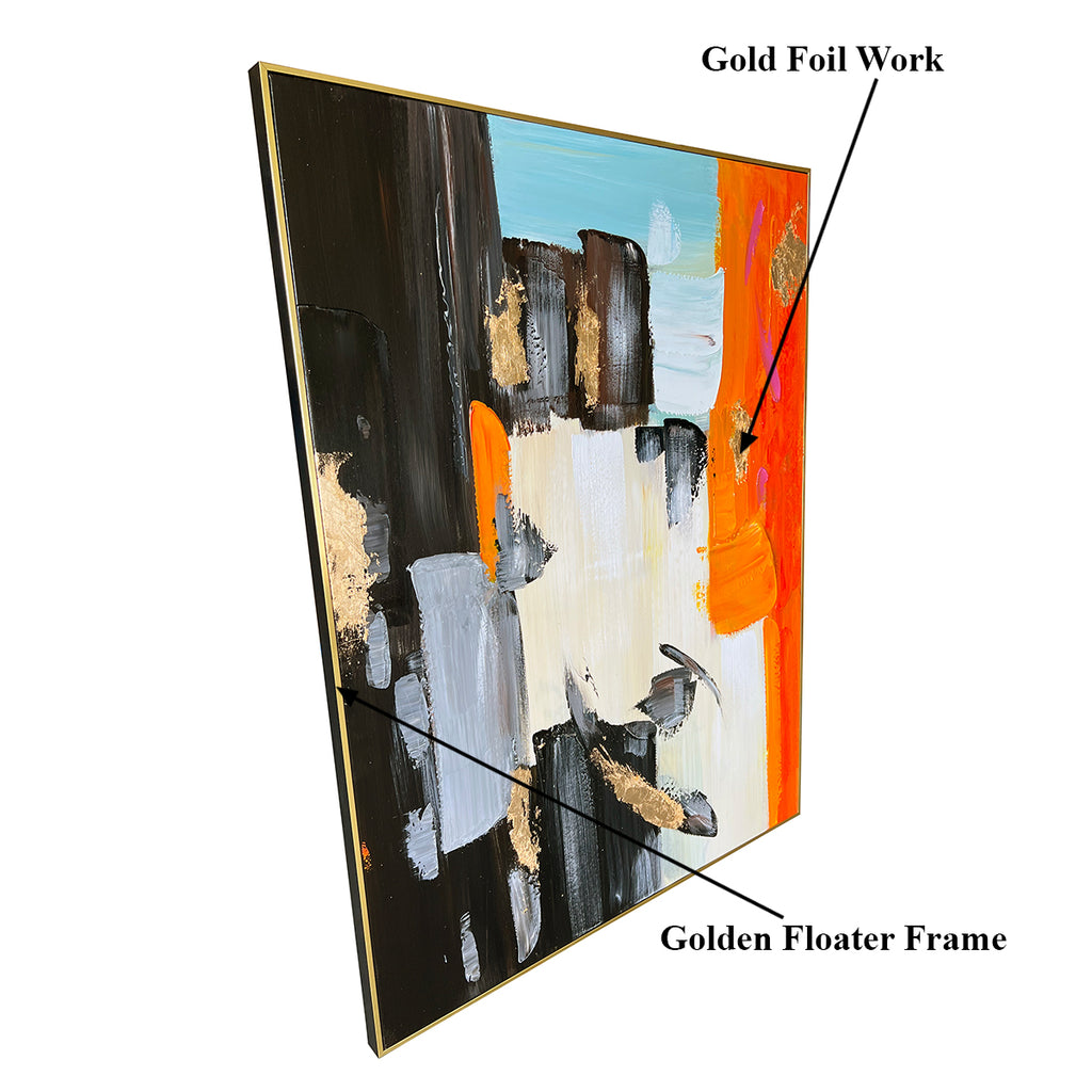 Whispering Whimsy Wall Decor Paintings (With outer Floater Frame)