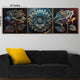 The Urban Chakra Crystal Glass Painting - Set of 3