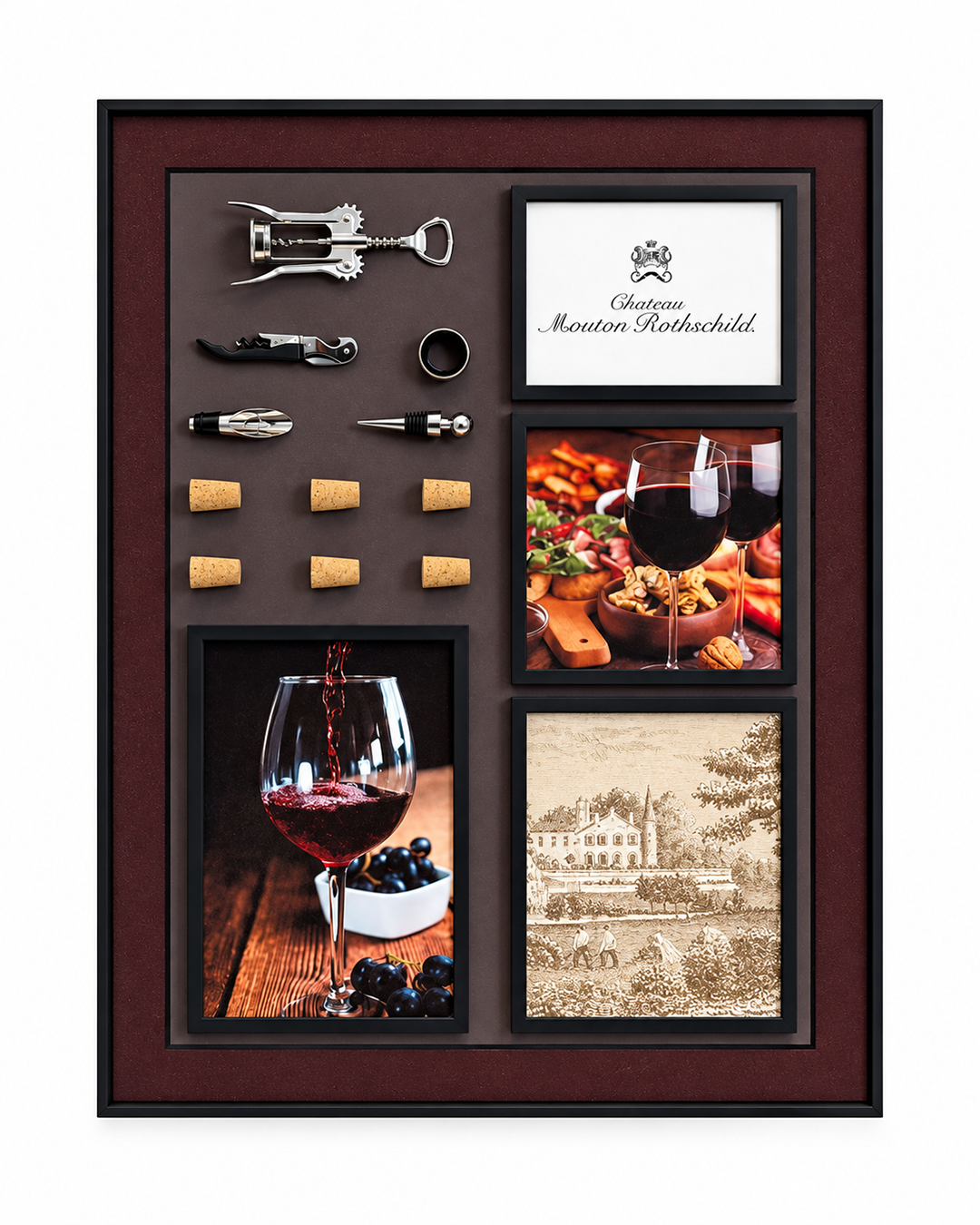 Vine & Dine Pop Art Shadow Box & Wall Decoration Items