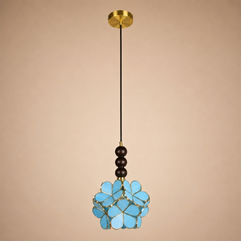 Botanica Orb Pendant Light For Living Room & Item  for Home Decoration - Blue