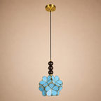 Botanica Orb Pendant Light For Living Room & Item  for Home Decoration - Blue