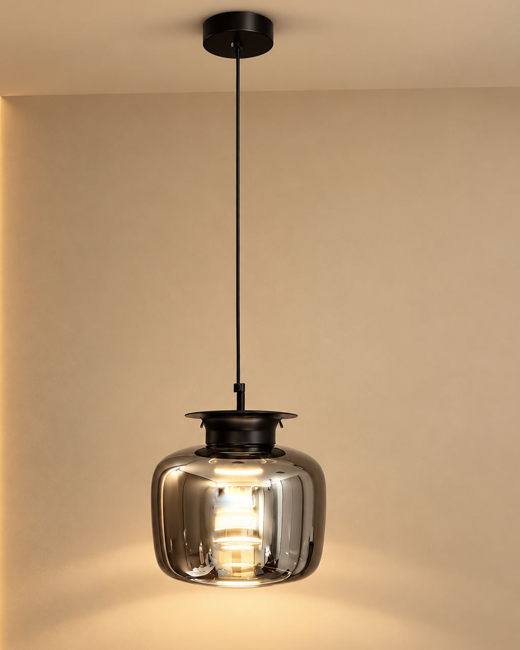Lucia Glow Pendant Light For Living Room & Home Decoration item - Grey
