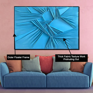 The Unseen Symphony Modern Wall Art - Blue ( 32 x 47 Inches )