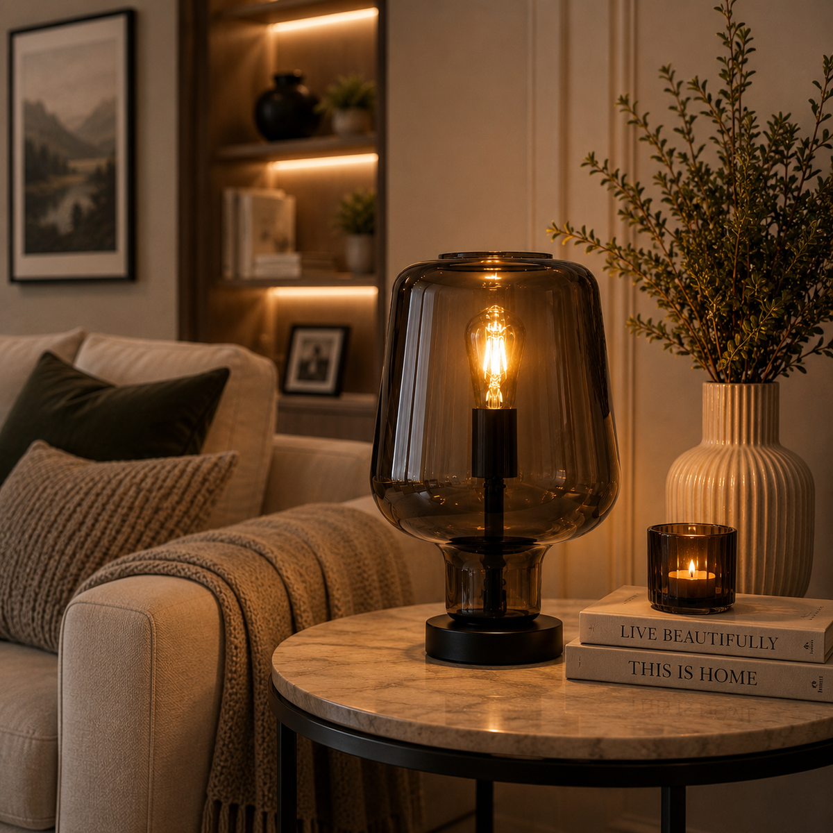 Lucent Vault Lamp Table lamp For Home and Item for Home Decoration (Italian Designer Collection)