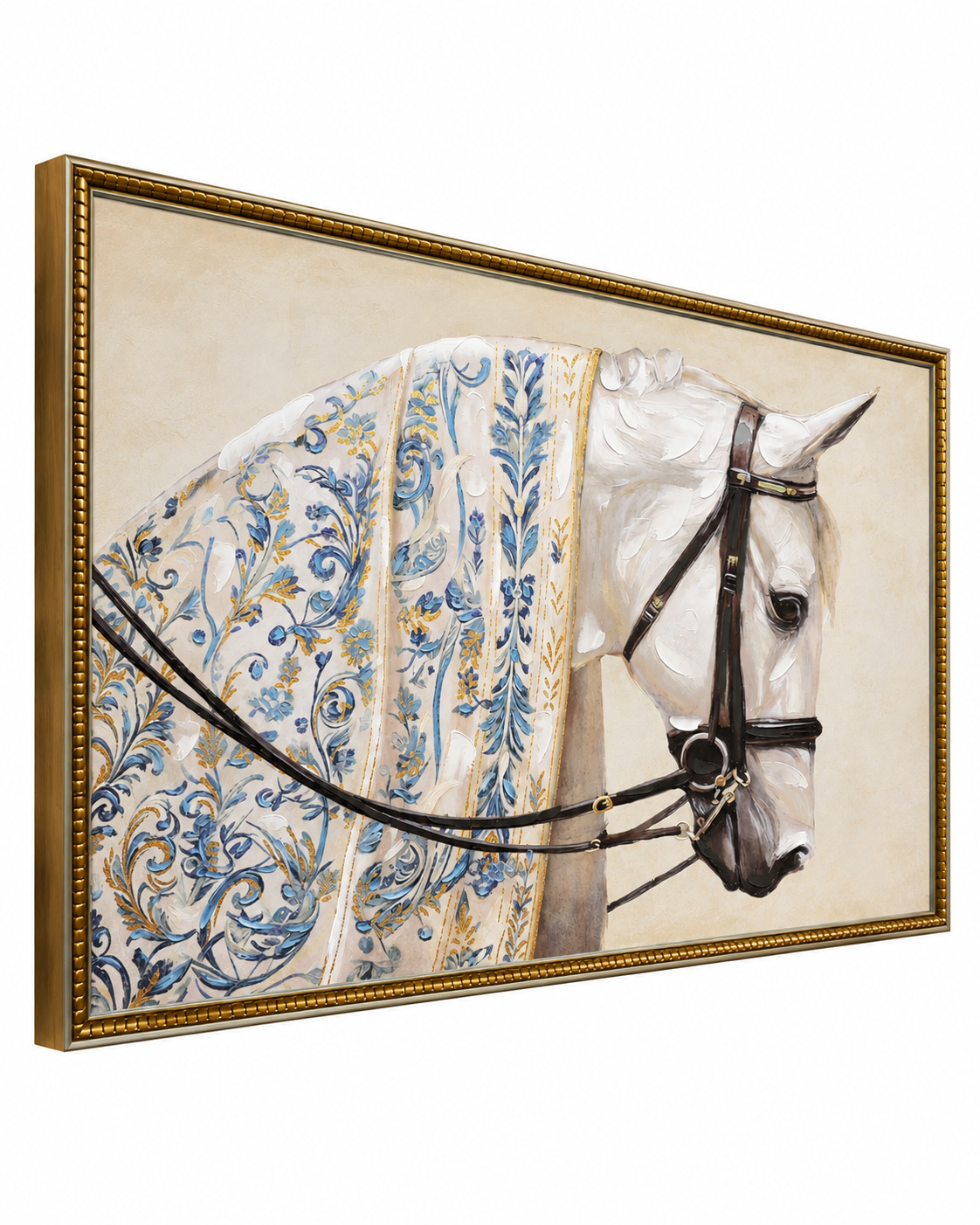Royal Cavalier 100% Hand Painted Oil Paintings For Home & Wall Decoration Items (31.5 x 47 Inches)