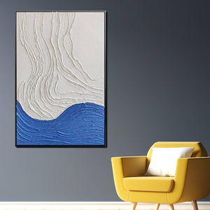 Flow of Calm Modern Wall Art ( 32 x 47 Inches )