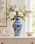 Indigo Dynasty Decorative Vase & Showpiece (Blue Pottery)