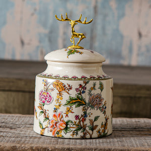 Emerald Elegance Decorative Ceramic Vase - Medium