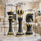 Prestige Chess Home Decoration Showpiece & Items for Room Decoration - Black