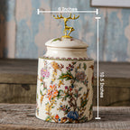 Emerald Elegance Decorative Ceramic Vase - Big