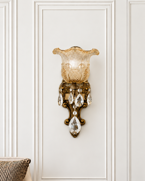 Sovereign Elegance Wall Light for Home & item for Home Decoration - Single Sconce