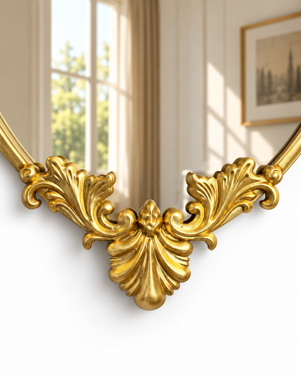 Crown Elegance Decorative Wall Mirror For Home & Item for Home Decoration