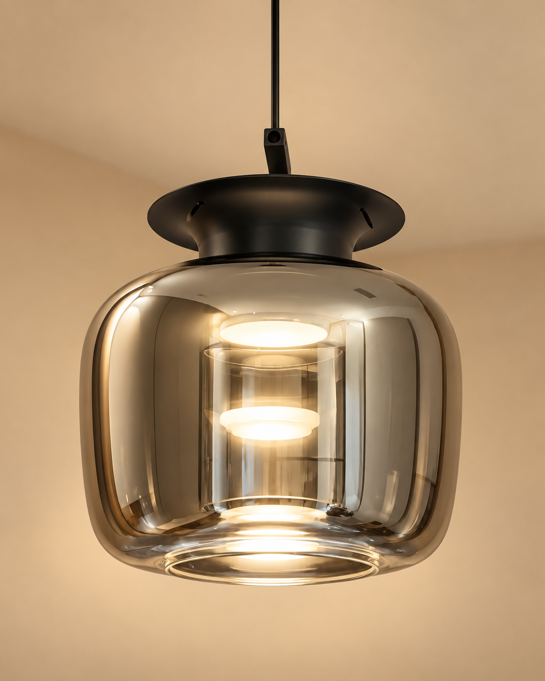 Lucia Glow Pendant Light For Living Room & Home Decoration item - Grey
